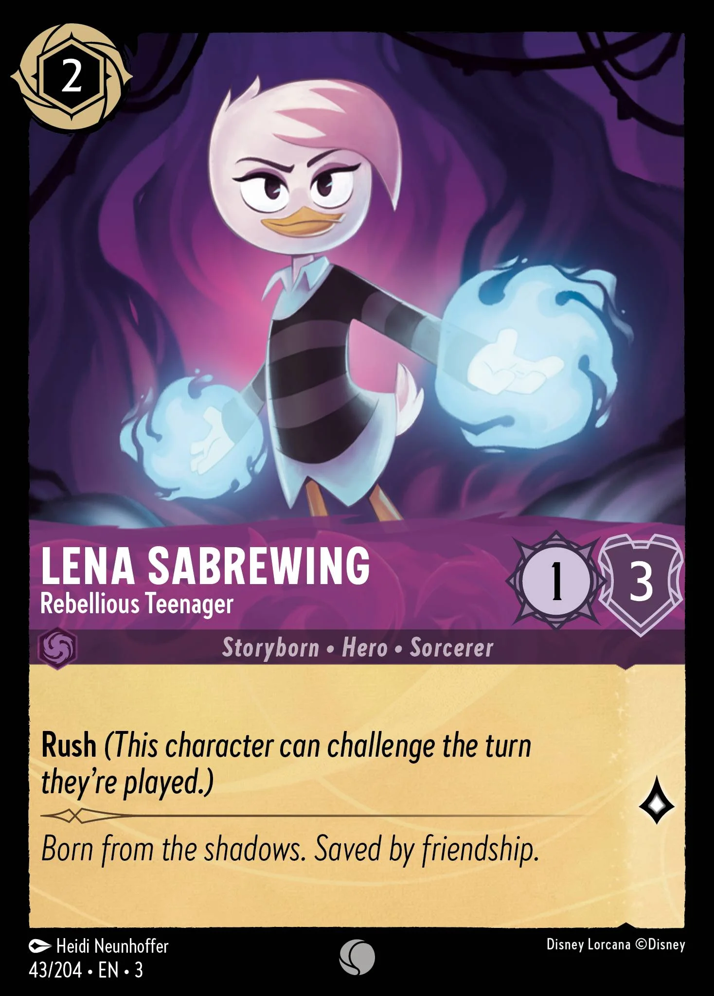Lena Sabrewing - Rebellious Teenager 43/204 from Into the Inklands