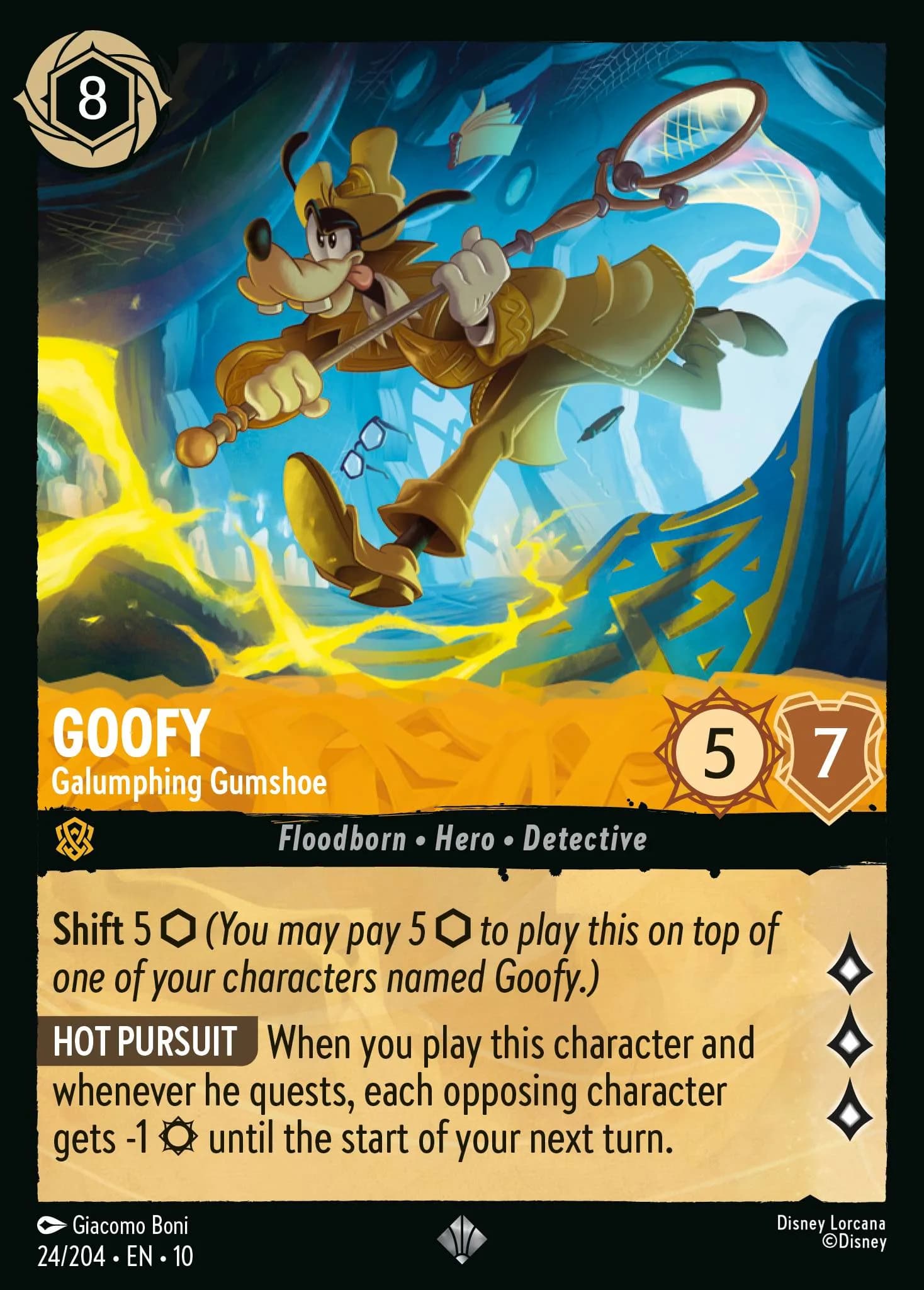 Goofy - Galumphing Gumshoe 24/204 from Whispers in the Well