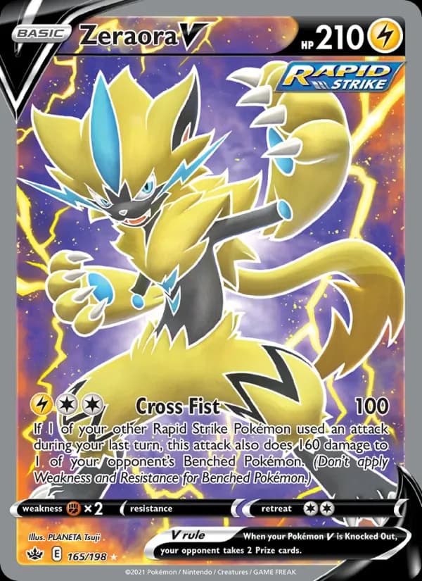 Zeraora V 165/198 from Chilling Reign