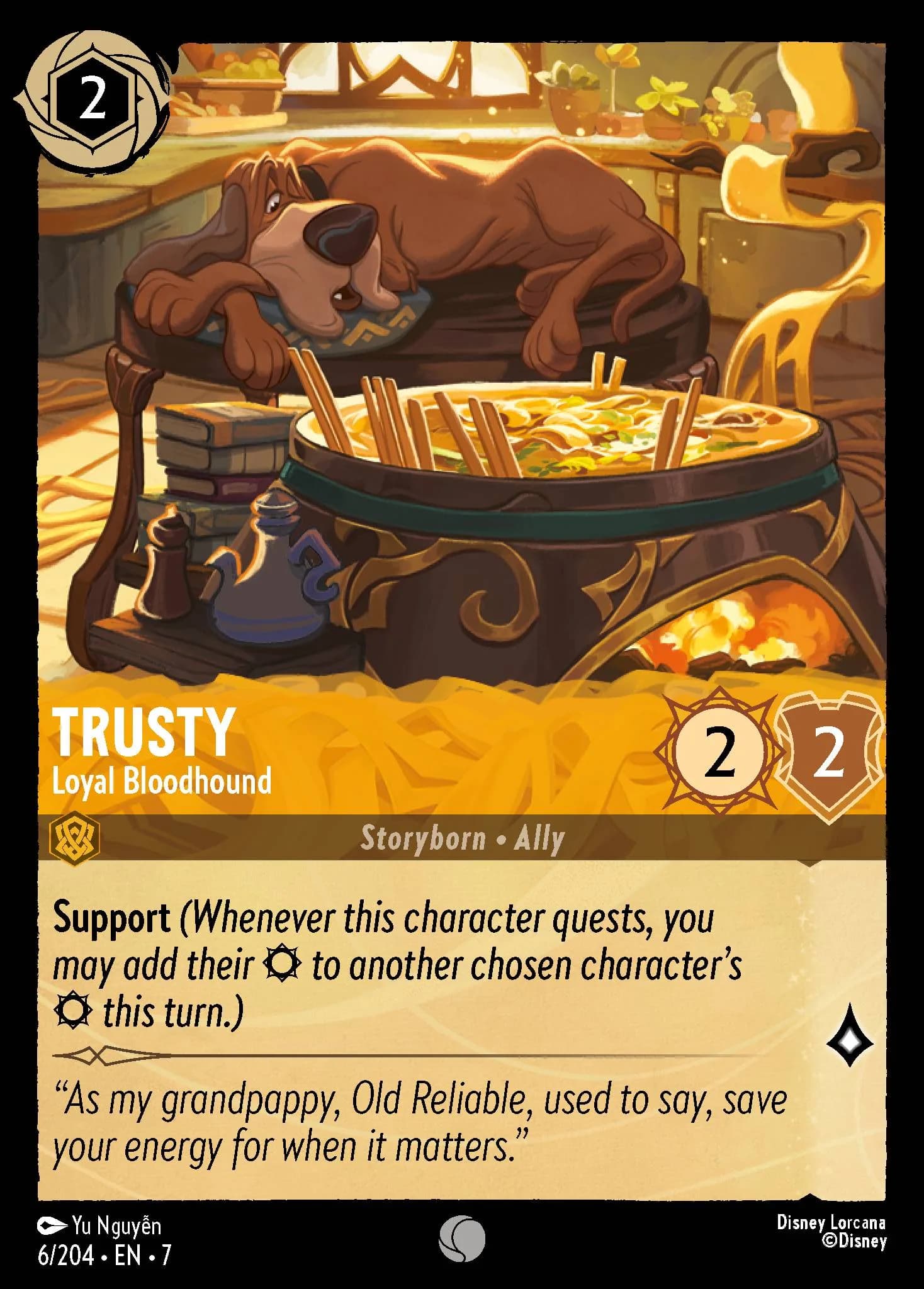 Trusty - Loyal Bloodhound 6/204 from Archazia's Island