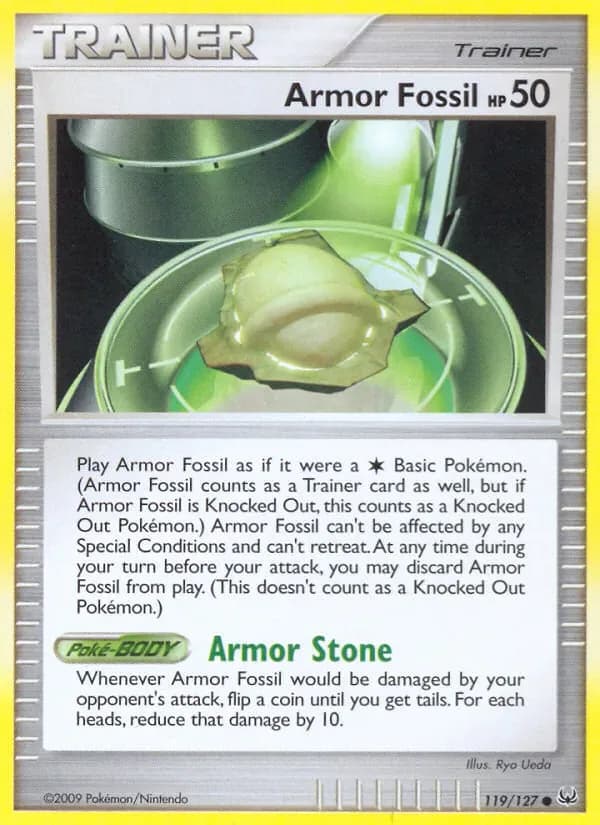 Armor Fossil 119/127 from Platinum