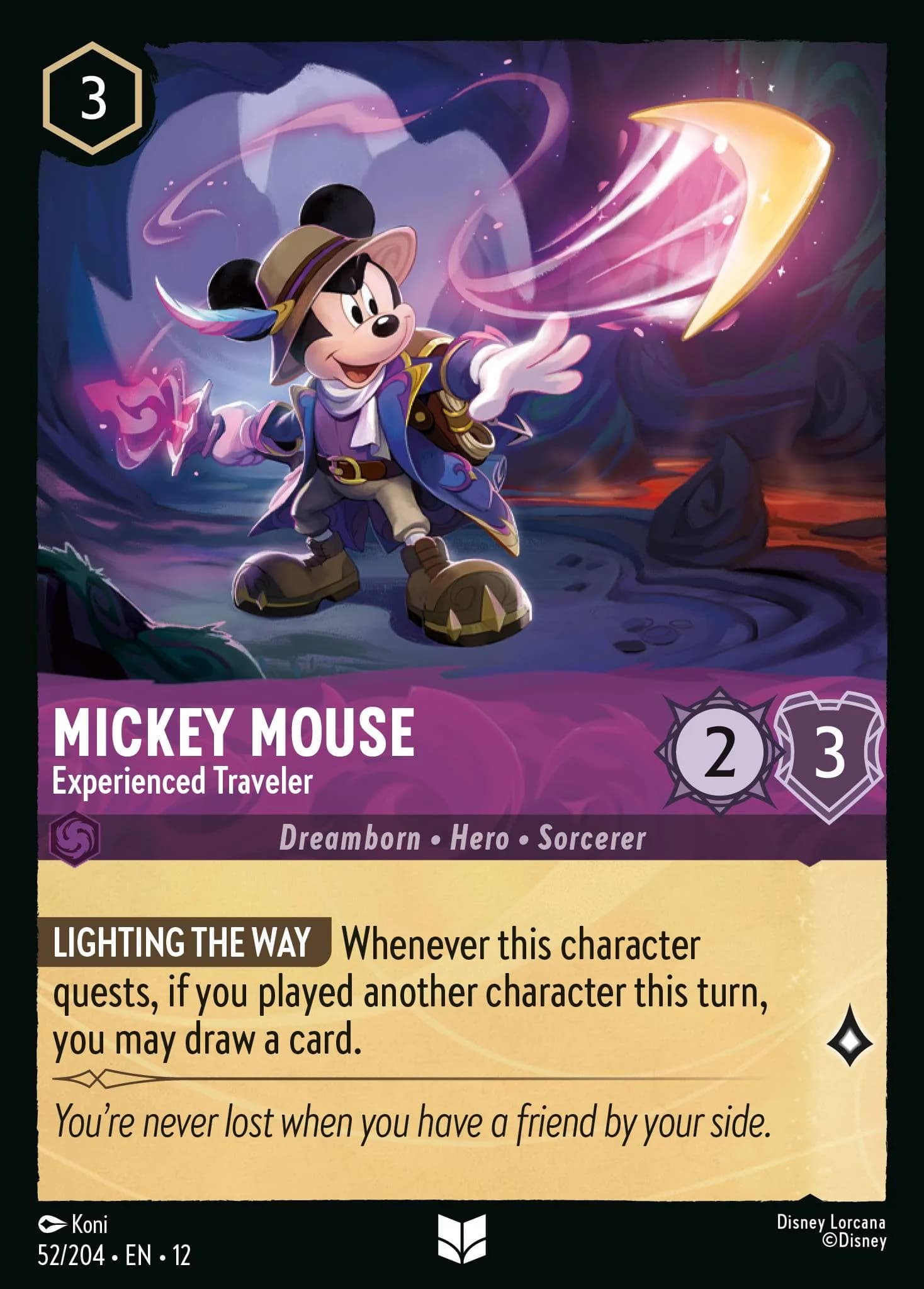 Mickey Mouse - Experienced Traveler 52/204 from Wilds Unknown