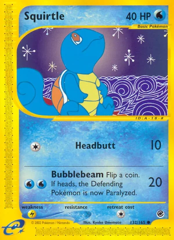Squirtle 132/165 from Expedition Base Set