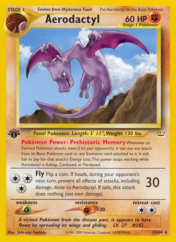 Aerodactyl 15/64 from Neo Revelation