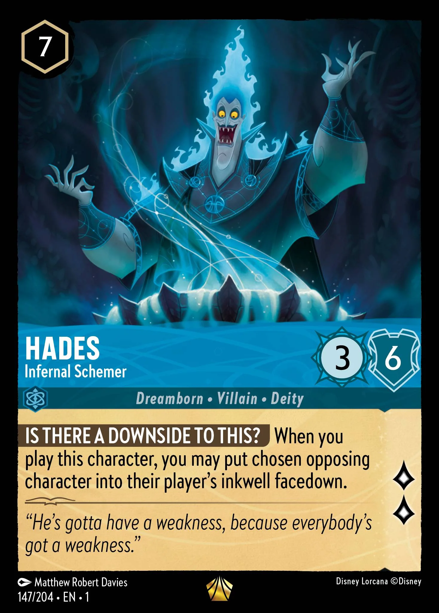 Hades - Infernal Schemer 147/204 from The First Chapter