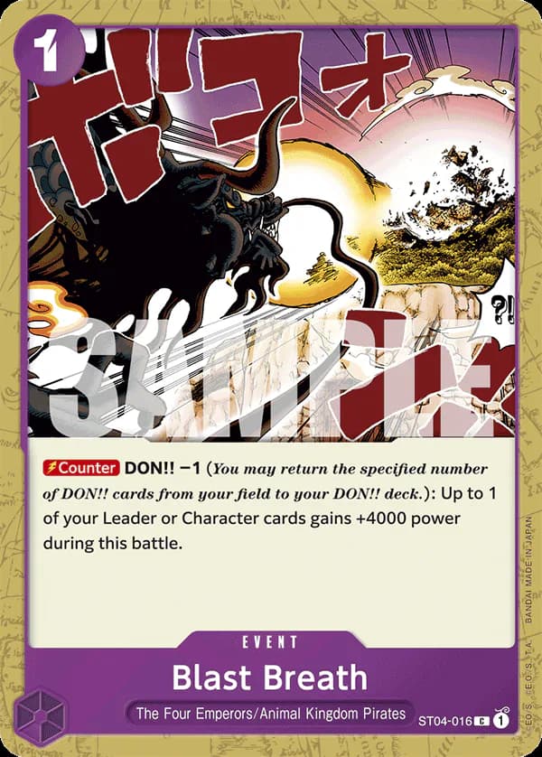 Blast Breath ST04-016 Official alternate printing r1