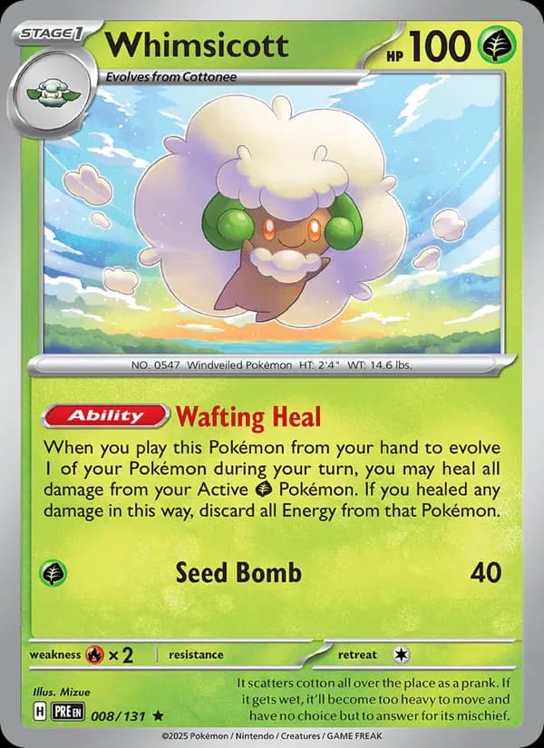 Whimsicott 008/131 from Prismatic Evolutions