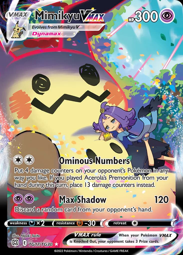 Mimikyu VMAX TG17/TG30 from Brilliant Stars