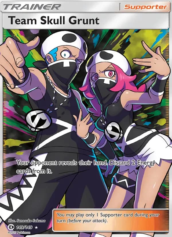 Team Skull Grunt 149/149 from Sun & Moon Base Set