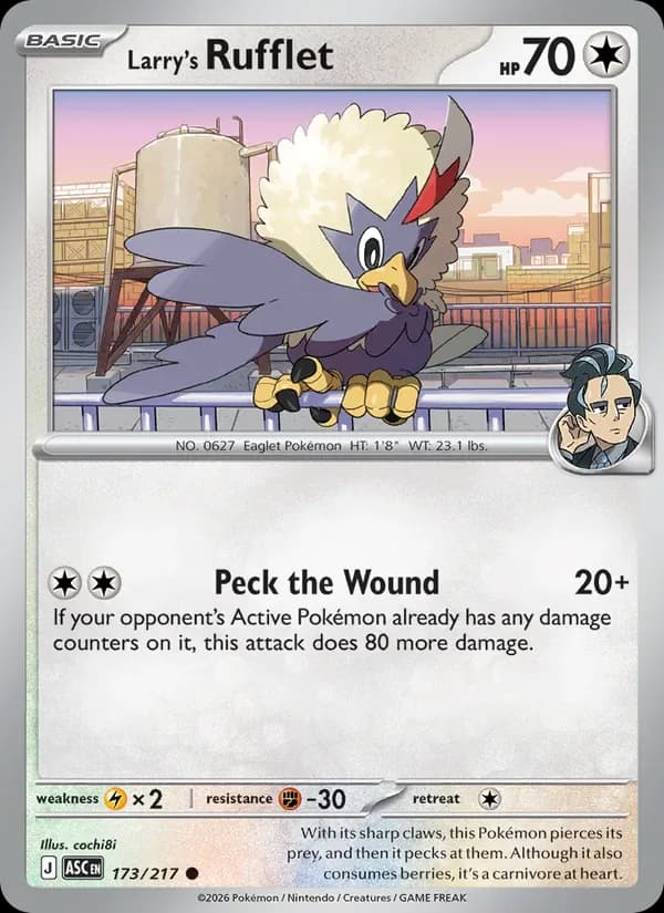 Larry's Rufflet 173/217 from Ascended Heroes