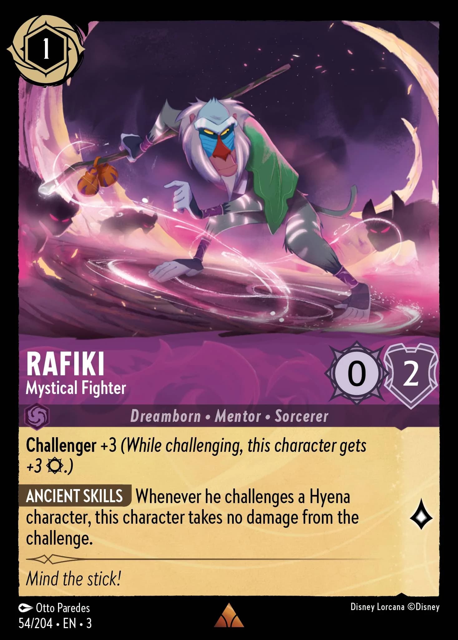 Rafiki - Mystical Fighter 54/204 from Into the Inklands
