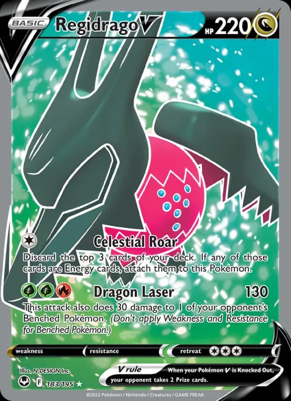 Regidrago V 183/195 from Silver Tempest
