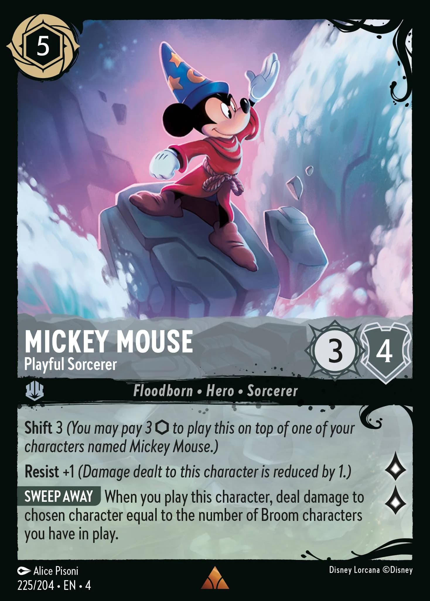 Mickey Mouse - Playful Sorcerer 225/204 from Ursula's Return