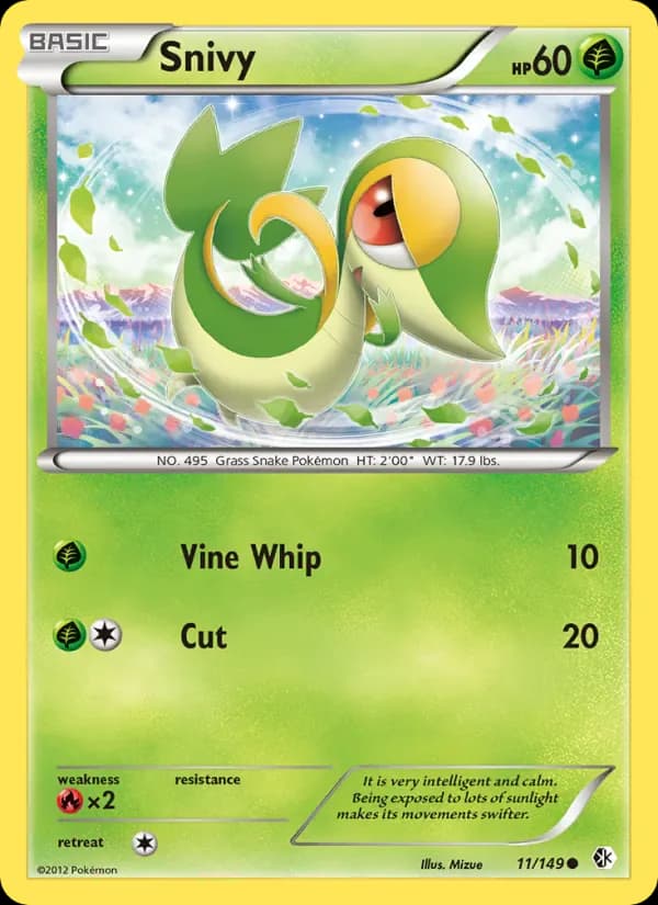 Snivy 11/149 from Boundaries Crossed
