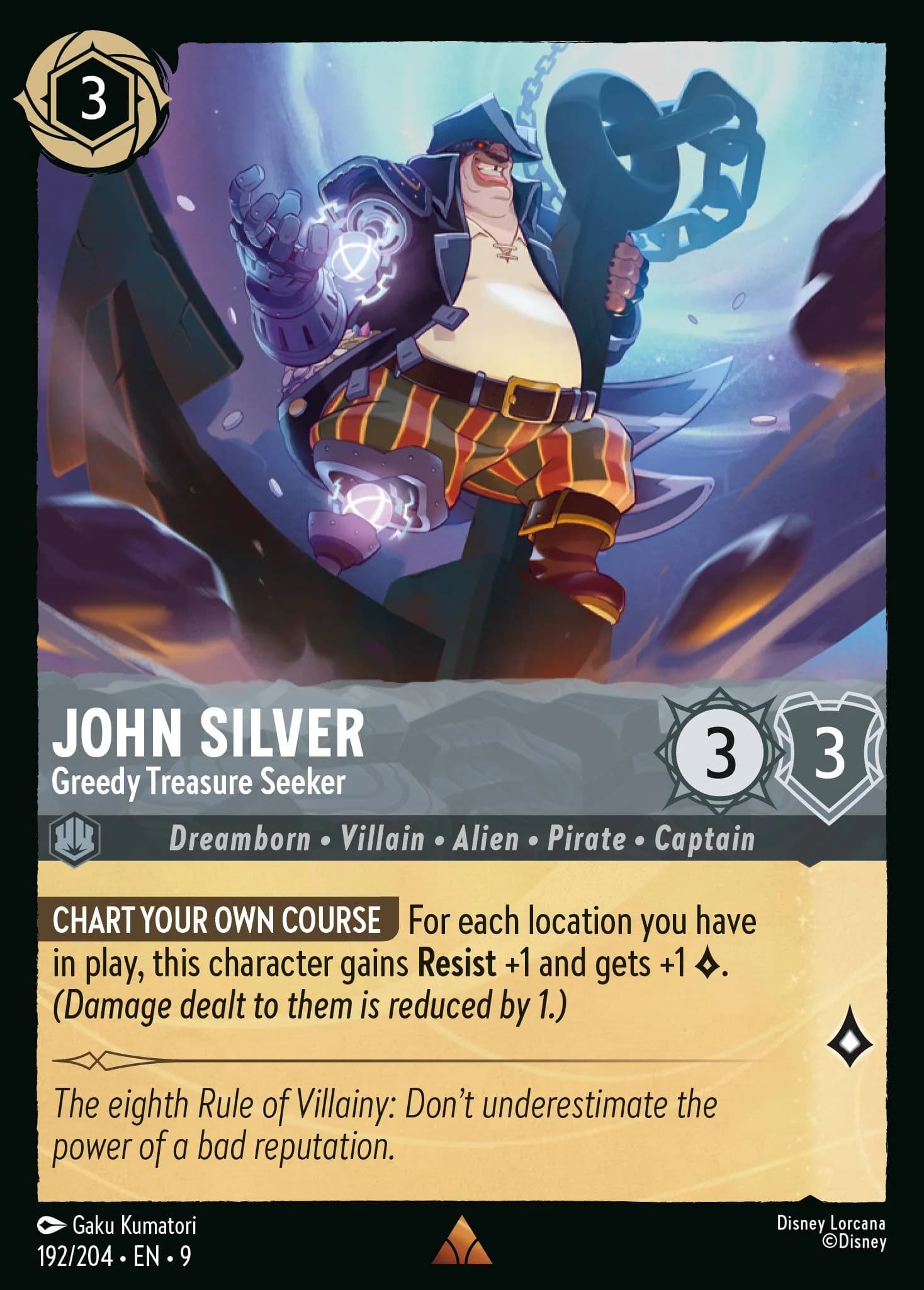 John Silver - Greedy Treasure Seeker 192/204 from Fabled