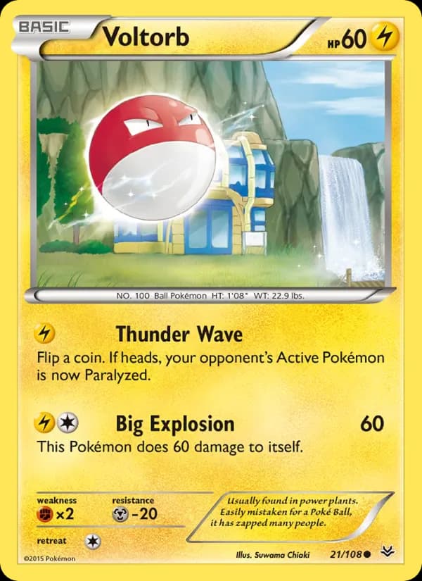 Voltorb 21/108 from Roaring Skies