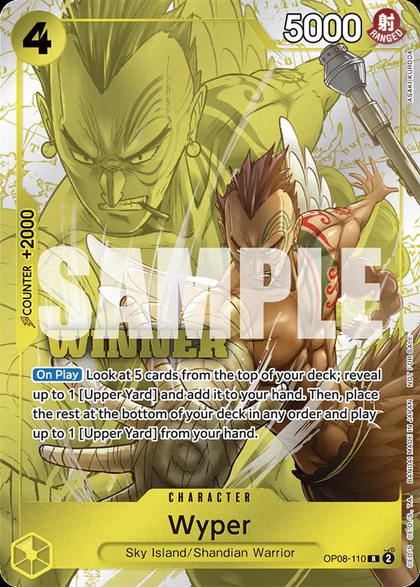 Wyper OP08-110 Official alternate printing 3