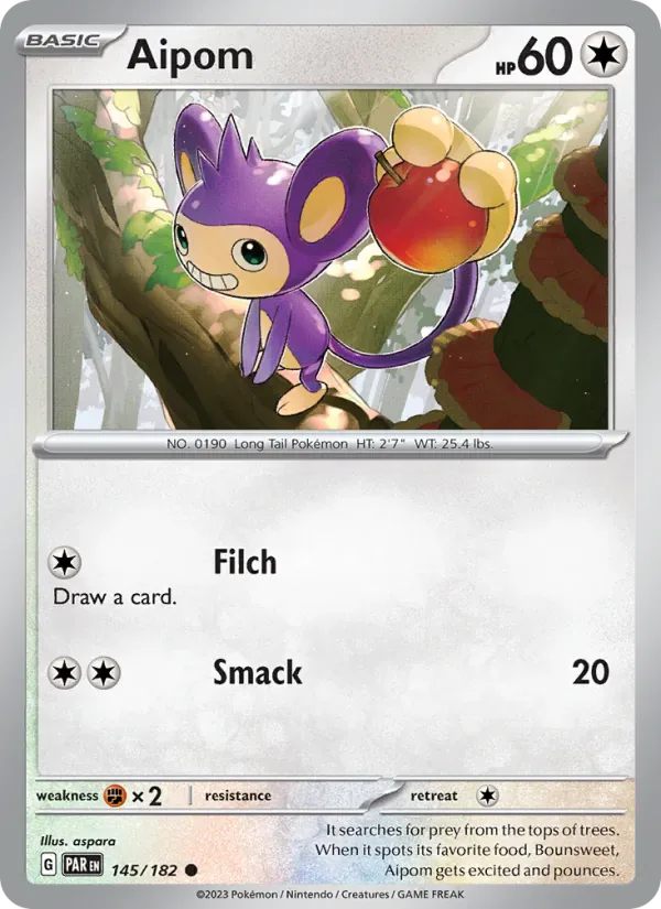 Aipom 145/182 from Paradox Rift