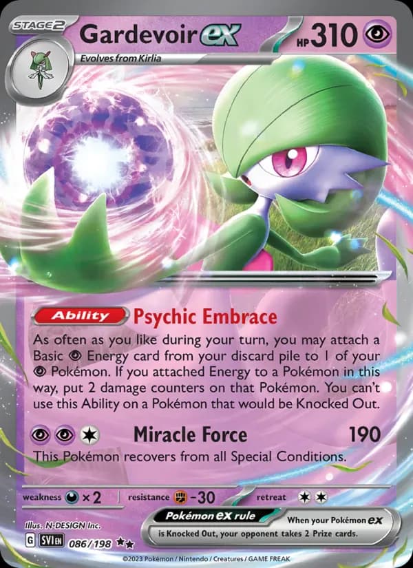 Gardevoir ex 086/198 from Scarlet & Violet Base Set