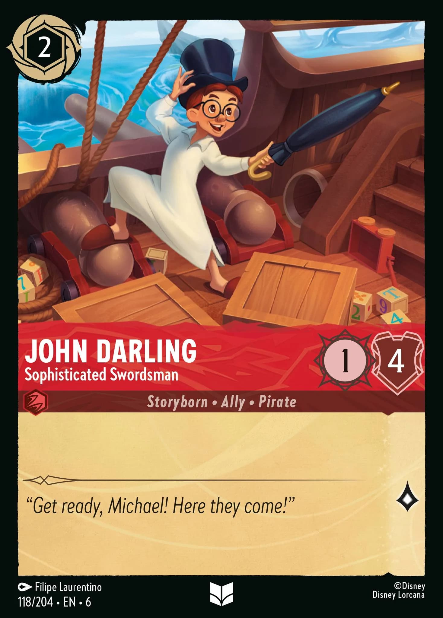 John Darling - Sophisticated Swordsman 118/204 from Azurite Sea