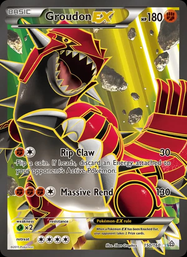 Groudon EX 150/160 from Primal Clash