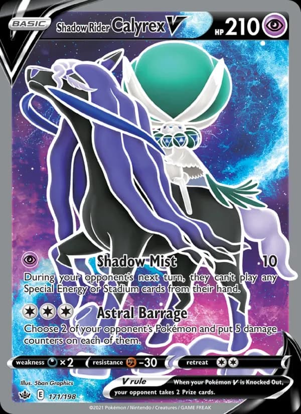 Shadow Rider Calyrex V 171/198 from Chilling Reign