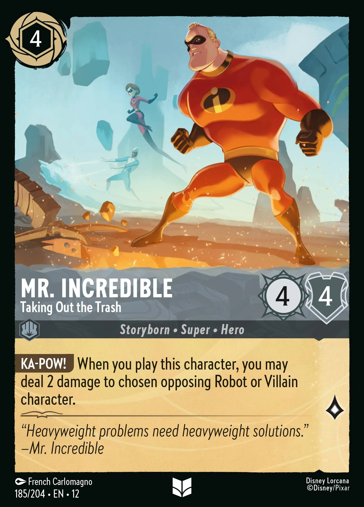Mr. Incredible - Taking Out the Trash 185/204 from Wilds Unknown
