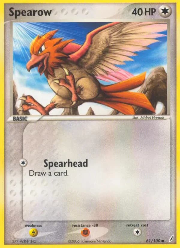 Spearow 61/100 from EX Crystal Guardians