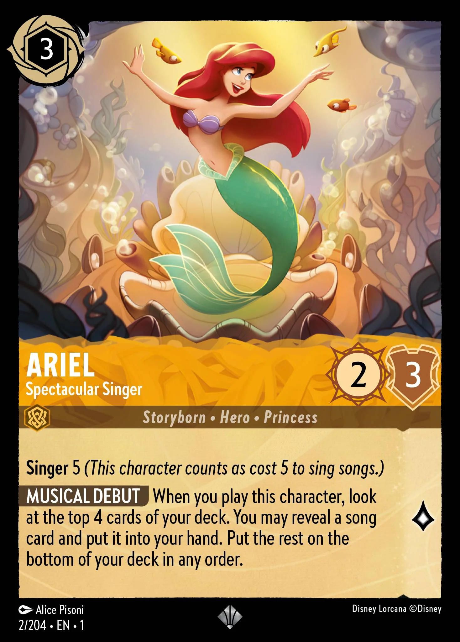 Ariel - Spectacular Singer 2/204 from The First Chapter