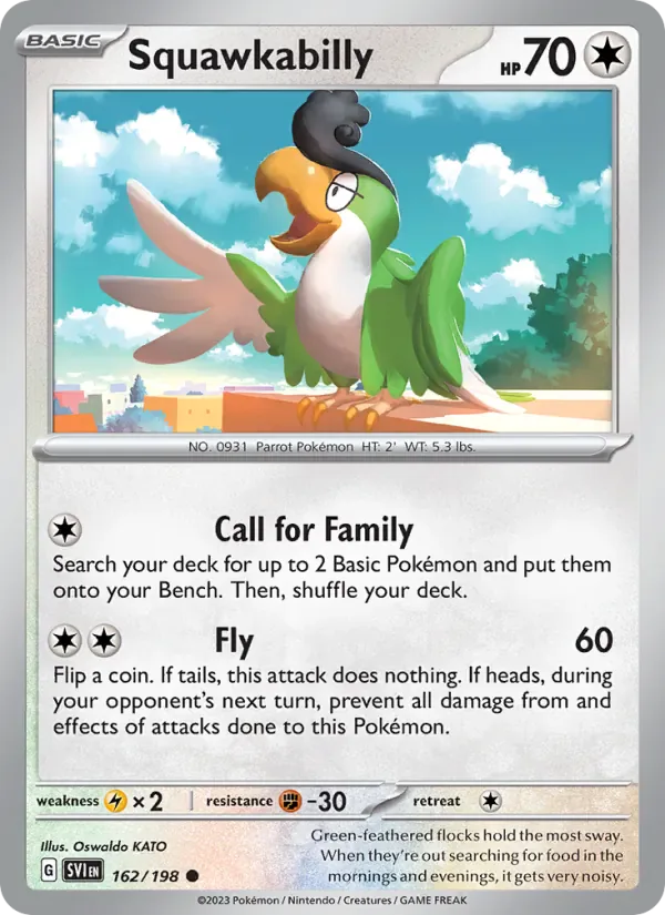 Squawkabilly 162/198 from Scarlet & Violet Base Set