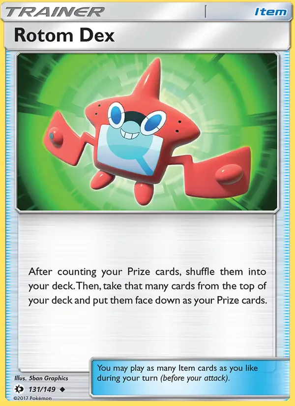 Rotom Dex 131/149 from Sun & Moon Base Set