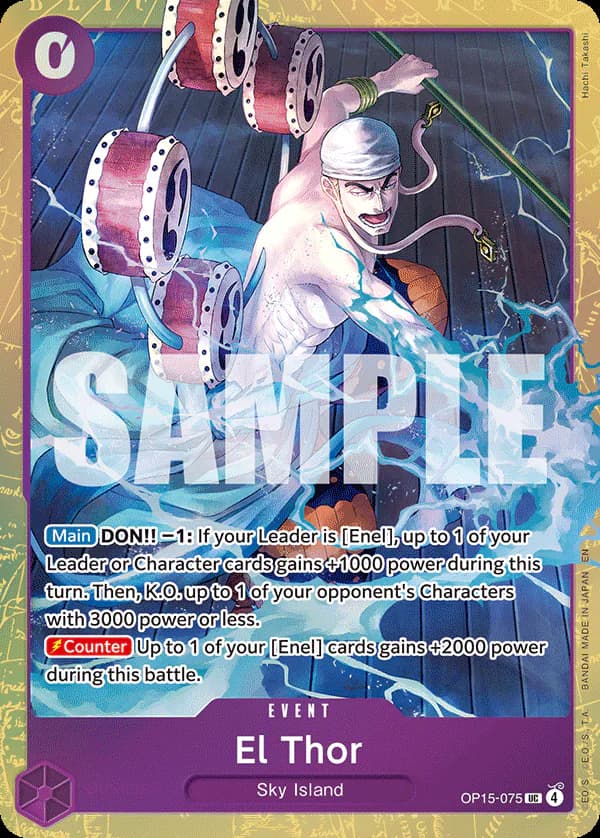 El Thor OP15-075 Official alternate printing 1
