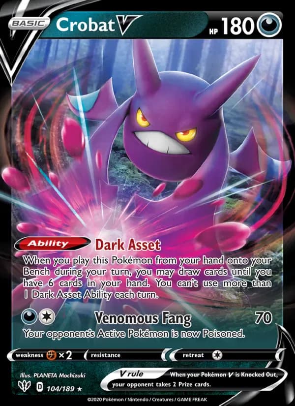 Crobat V 104/189 from Darkness Ablaze