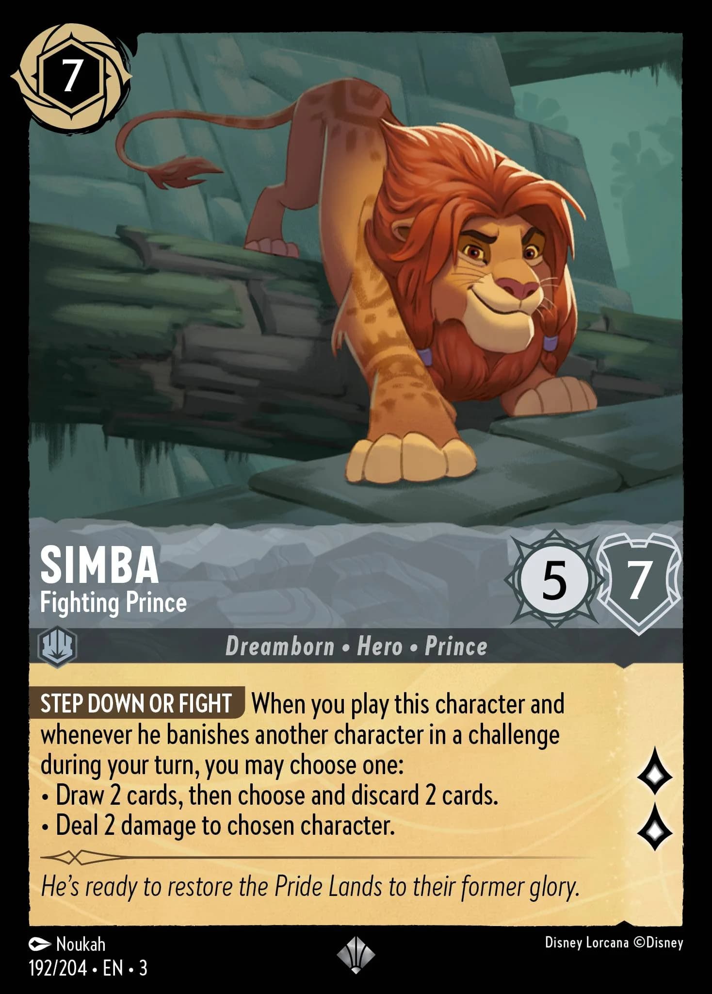 Simba - Fighting Prince 192/204 from Into the Inklands