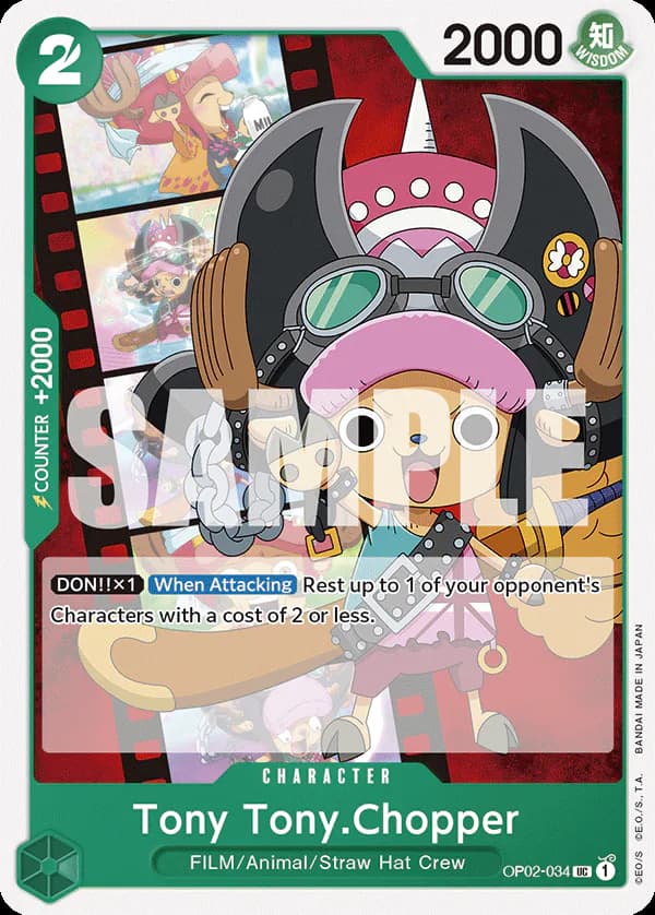 Tony Tony.Chopper OP02-034 Official alternate printing 1