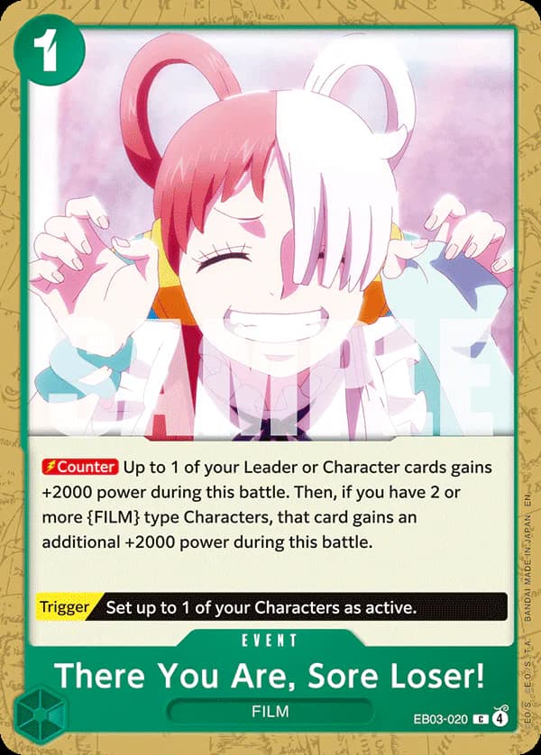 There You Are, Sore Loser! EB03-020 Standard printing