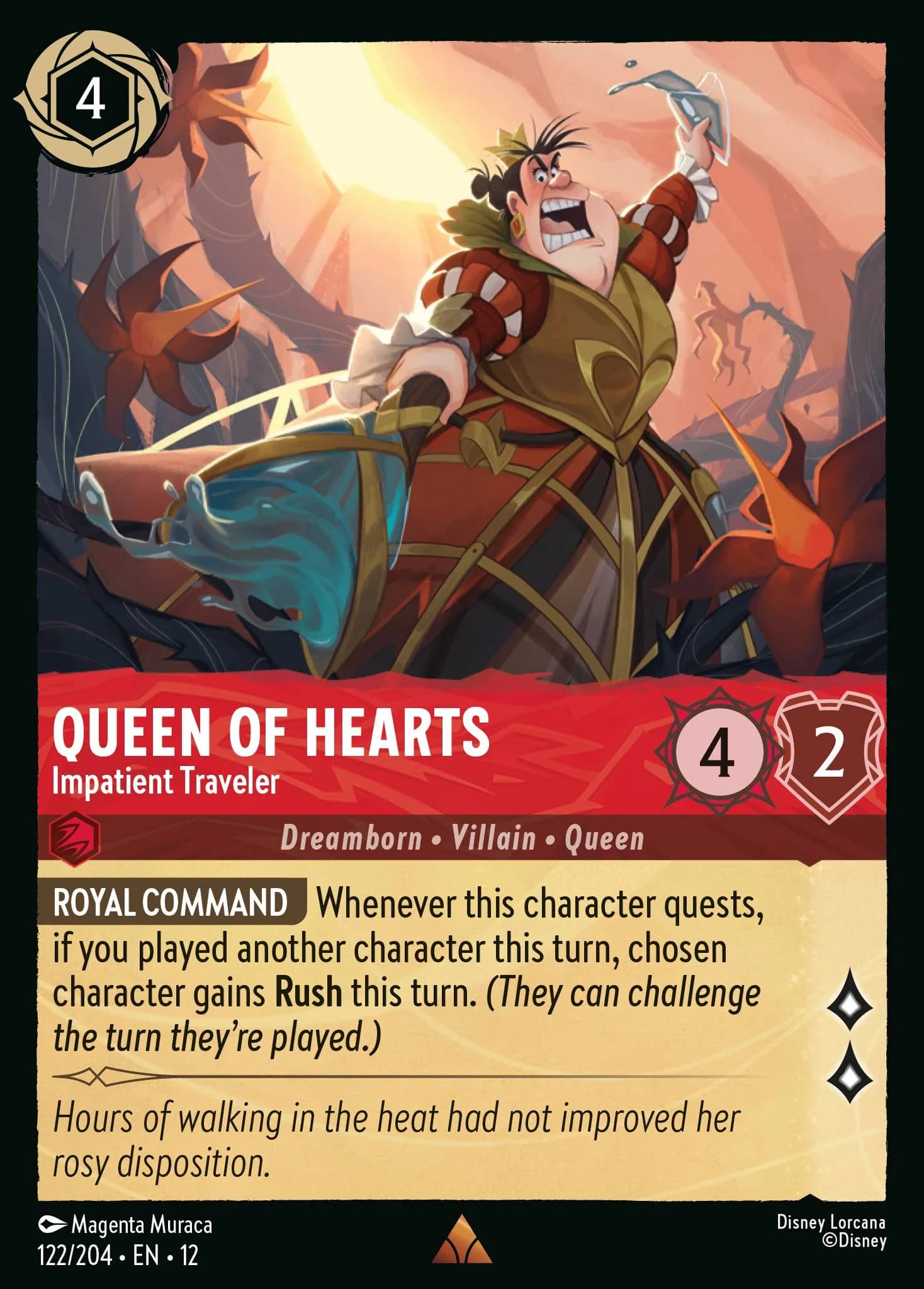 Queen of Hearts - Impatient Traveler 122/204 from Wilds Unknown