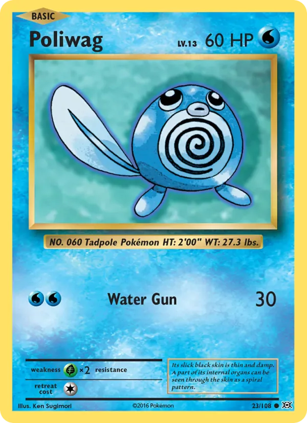 Poliwag 23/108 from Evolutions