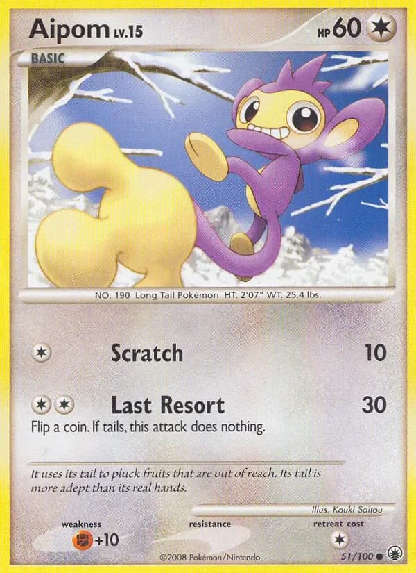 Aipom 51/100 from Majestic Dawn