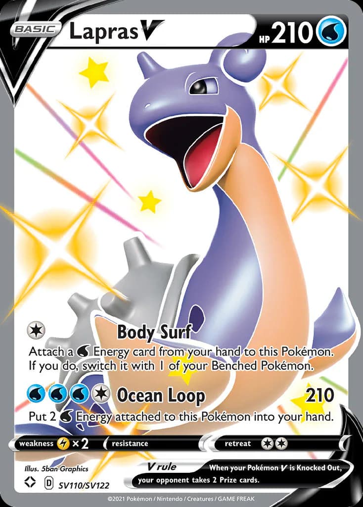 Lapras V SV110/SV122 from Shining Fates