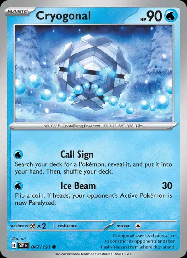 Cryogonal 047/191 from Surging Sparks