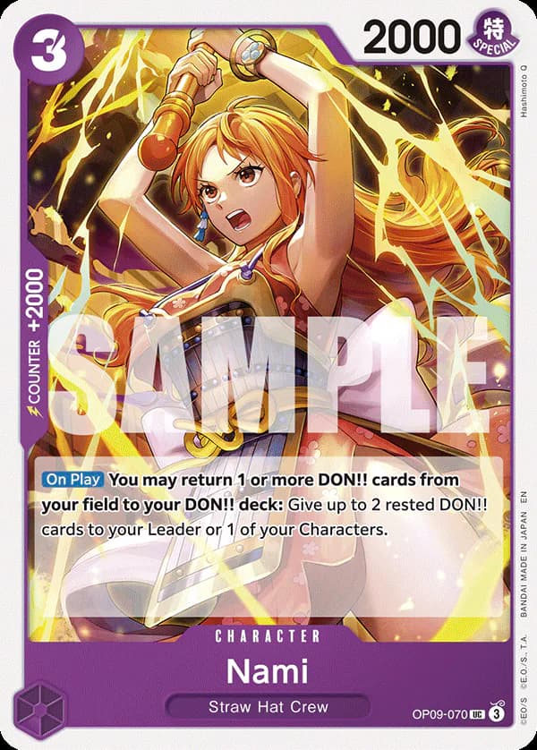Nami OP09-070 Official alternate printing r1