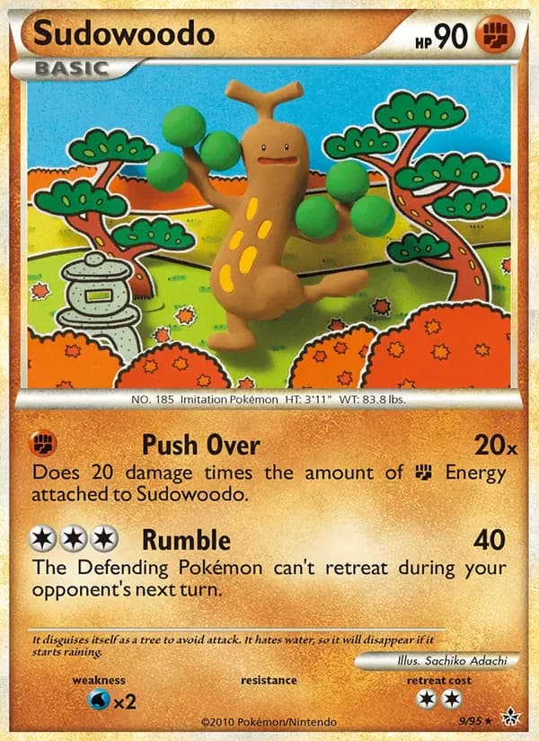 Sudowoodo 9/95 from Unleashed