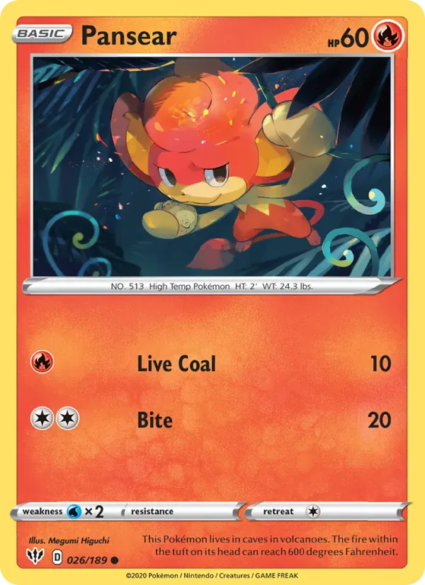 Pansear 26/189 from Darkness Ablaze