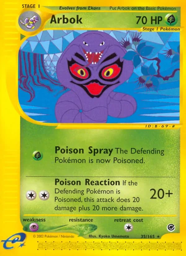 Arbok 35/165 from Expedition Base Set