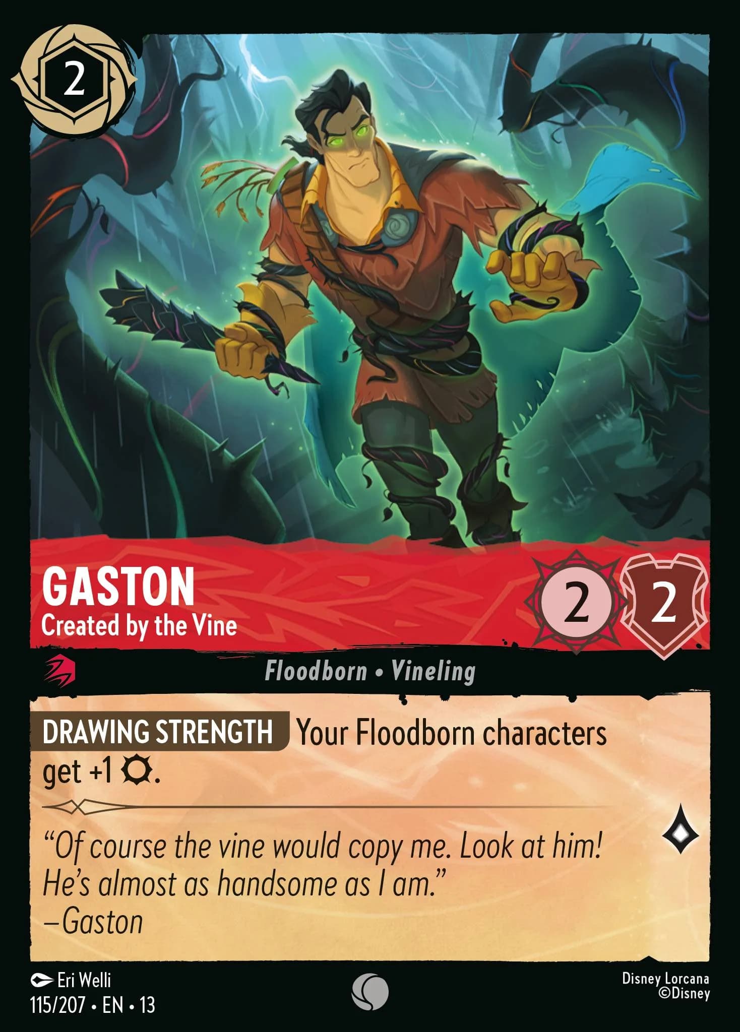 Gaston - Created by the Vine 115/207 from Attack of the Vine!