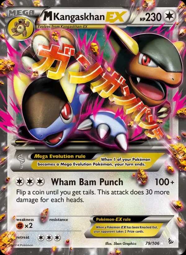 M Kangaskhan EX 79/106 from Flashfire