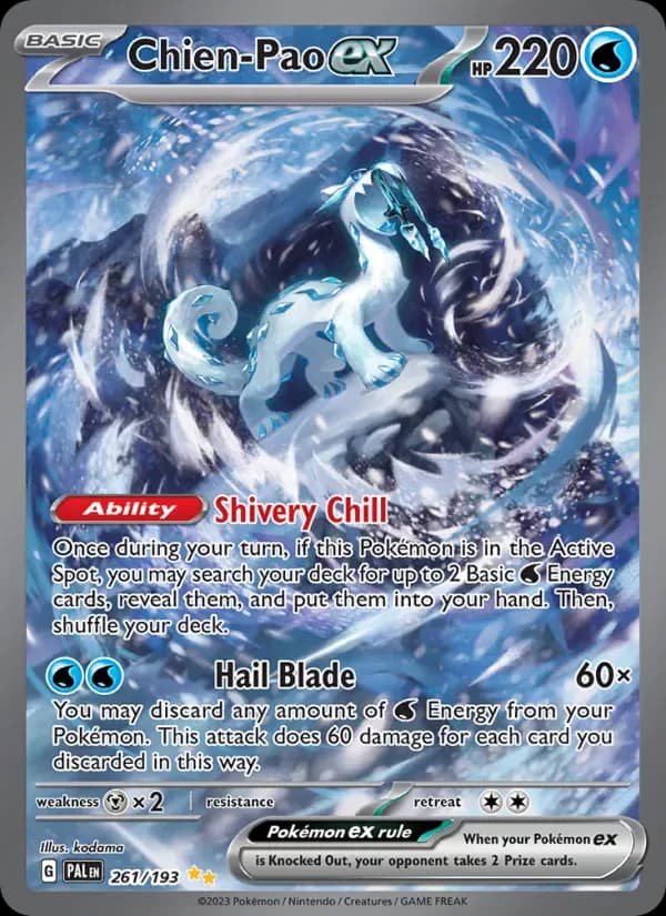 Chien-Pao ex 261/193 from Paldea Evolved