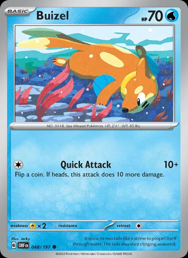 Buizel 048/197 from Obsidian Flames