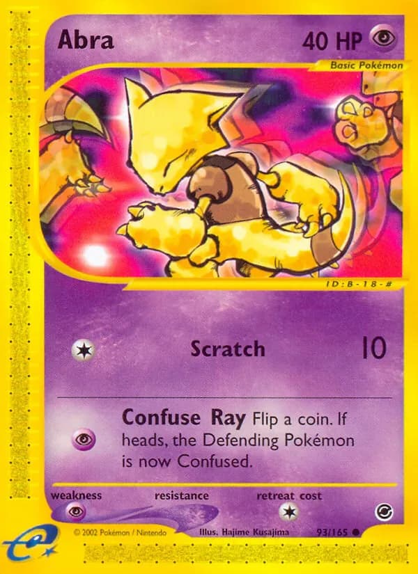 Abra 93/165 from Expedition Base Set